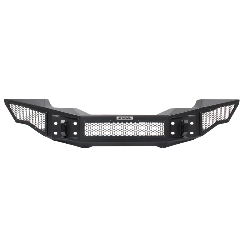 Jeep Wrangler Bumper - Front - Go Rhino - Rockline Full Width, Winch Ready - Textured Black - `07-`20